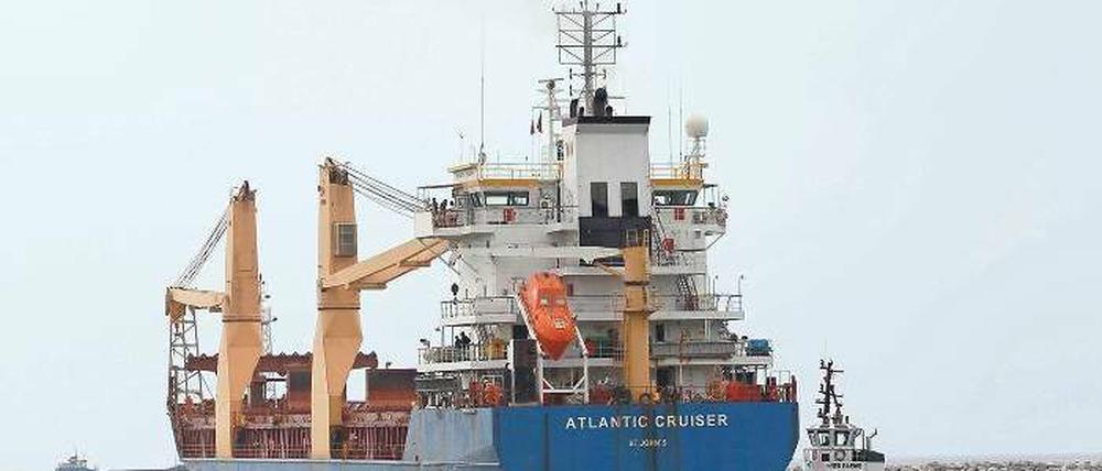 Vor der Aufklärung. Der deutsche Frachter „Atlantic Cruiser“ lief am Mittwoch den türkischen Hafen Iskenderun an.Foto: Murad Sezer/rtr