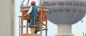 Vor allem im Baugewerbe ist das Geschäftsklima gut.