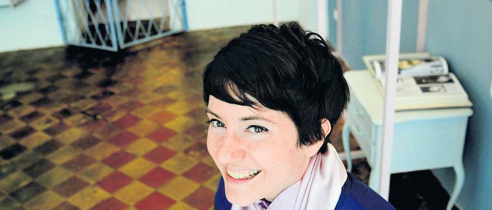 Designerin Ana Nuria Schmidt in ihrem Atelier