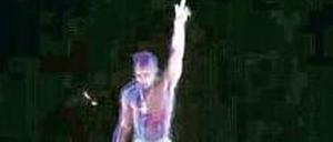 Als wäre er leibhaftig auferstanden. Tupac beim Coachella-Festival.