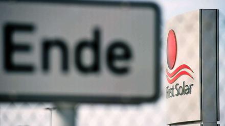 Schluss mit der Produktion. Für den Brandenburger Standort hat der US-Konzern First Solar extra neue Maschinen angeschafft.