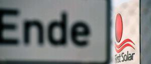 Schluss mit der Produktion. Für den Brandenburger Standort hat der US-Konzern First Solar extra neue Maschinen angeschafft.