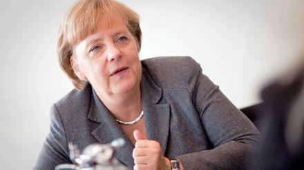 Bundeskanzlerin Angela Merkel beharrt auf das Betreuungsgeld.