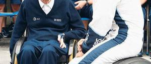 Immer mittendrin. Frank Williams gilt als geradliniger und ehrlicher Teamchef. Foto: dpa