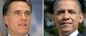 Der Herausforderer steht fest: Republikaner Mitt Romney (li.) macht Präsident Obama seinen Platz im Weißen Haus streitig.