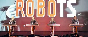 Computerliebe. Kraftwerk bei ihrem New Yorker Auftritt. Foto: Reuters