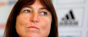 Ratlos. Birgit Fischer nach der Verkündung der schlechten Nachrichten.