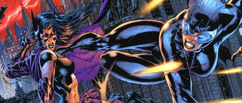 Handarbeit: Eine Szene aus "Hush" - oben Lees Originalzeichnung, unten das fertig bearbeitete Bild.