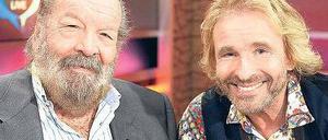 Thomas Gottschalk (l.) mit seinem Gast Bud Spencer. 