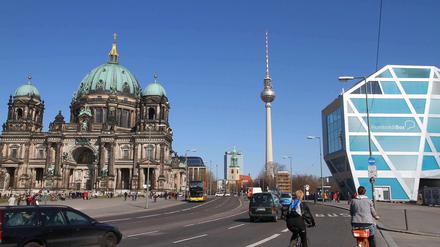 Blick auf die Humboldt-Box und den Fernsehturm