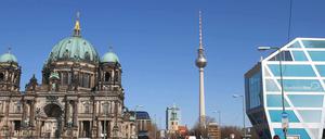 Blick auf die Humboldt-Box und den Fernsehturm