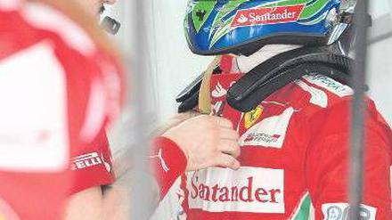 Alles neu. Felipe Massa startet beim Großen Preis von Malaysia mit einem komplett anderen Auto als noch beim Saisonauftakt in Australien. Foto: AFP