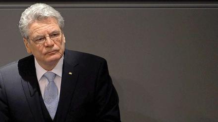 Mehr als Freiheit - bei seiner ersten Rede machte Gauck einen thematischen Rundumschlag.