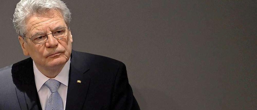 Mehr als Freiheit - bei seiner ersten Rede machte Gauck einen thematischen Rundumschlag.