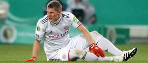 Das rechte Fußgelenk bereitet Bastian Schweinsteiger seit Wochen Sorgen.