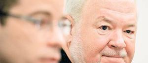 Vor Gericht. Hotelier Axel Hilpert muss sich wegen Betruges verantworten. Er bestreitet alle Vorwürfe. Foto: dpa/Patrick Pleul