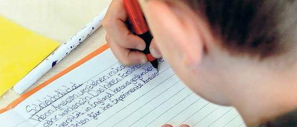 Fehlerhaft. Die „Reichen-Lernmethode“ schadet Risikoschülern, heißt es. Foto: dapd