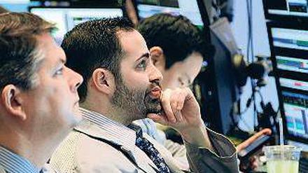 Stress sieht anders aus. Die Stimmung an der Wall Street ist derzeit gut. Foto: dapd