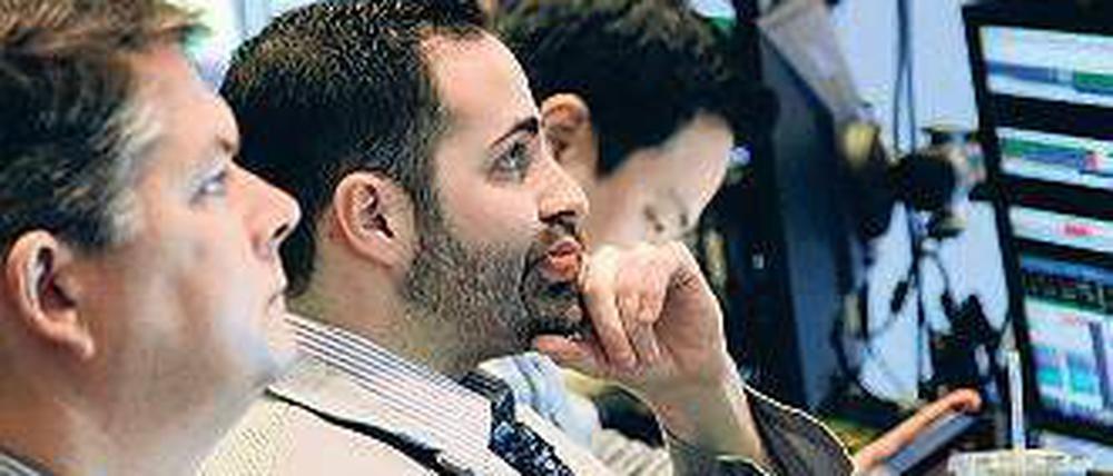 Stress sieht anders aus. Die Stimmung an der Wall Street ist derzeit gut. Foto: dapd