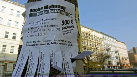 Wohnung dringend gesucht: Da greift mancher auch schon zu besonderen Mitteln.