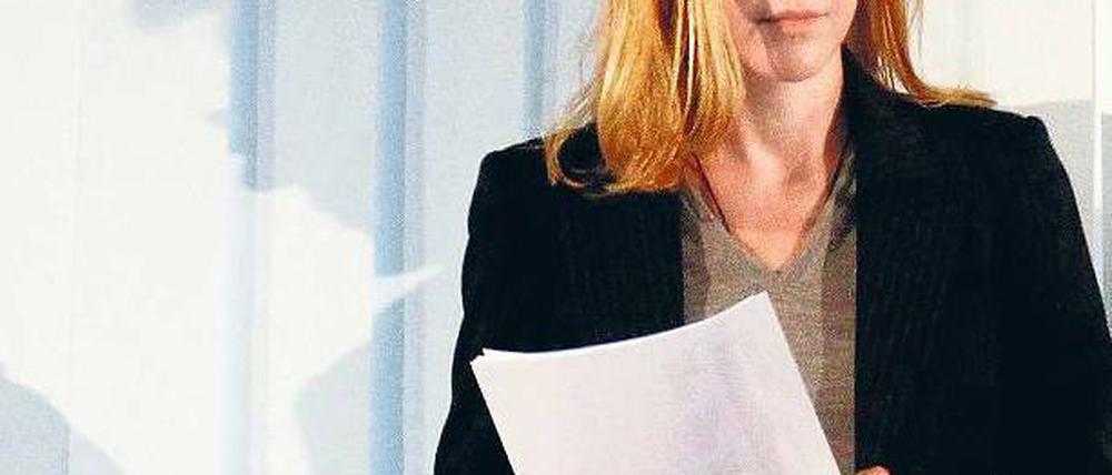 Schweres Erbe. Die Tochter der Gründers, Meike Schlecker, könnte bald mit ihrem Bruder an der Spitze der Drogeriekette stehen – wenn die Sanierung gelingt. Foto: Reuters