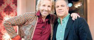 Von oben nach unten. Thomas Gottschalk (links) ist bei 1,83 Millionen Zuschauern gelandet, Schauspieler Karsten Speck nach Gefängnisstrafe und Privatinsolvenz pleite.