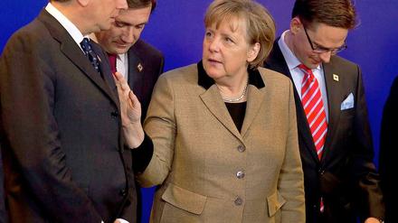 Bundeskanzlerin Angela Merkel versucht beim EU-Gipfel, die Wogen wieder zu glätten. 