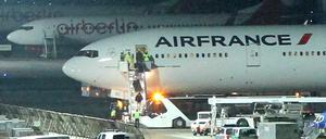 Wegen einem Leck am Triebwerk musste die Maschine in Tegel notlanden.