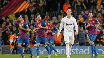 Ciao Bello! Cristiano Ronaldo wird von fröhlichen Barcelonesen verabschiedet. 