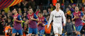 Ciao Bello! Cristiano Ronaldo wird von fröhlichen Barcelonesen verabschiedet. 