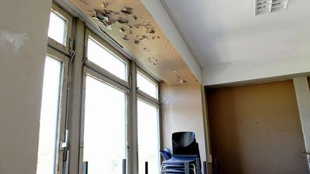 So sahen die Fenster der Hufeland-Oberschule in Berlin-Buch nach der Sanierung im Dezember 2010 aus.