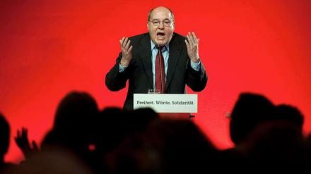 Gregor Gysi beim Politischen Jahresauftakt der Linkspartei.