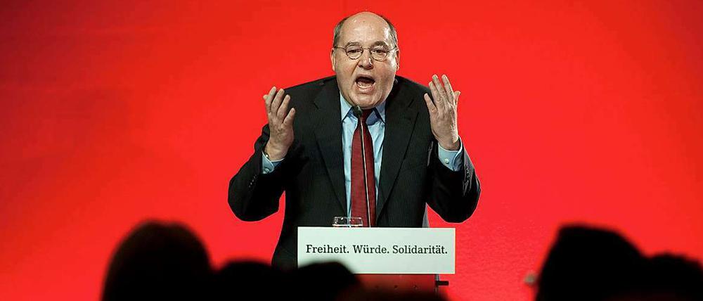 Gregor Gysi beim Politischen Jahresauftakt der Linkspartei.