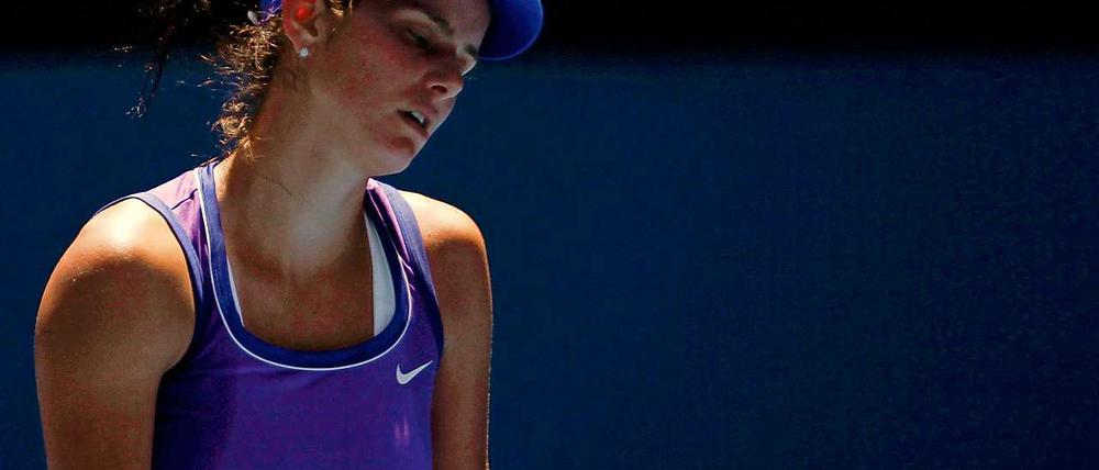 Unkonzentriert und ohne Biss: Julia Görges lieferte eine desolate Vorstellung ab im Achtelfinale der Australian Open.