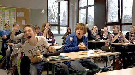 Schule kann auch Spaß machen: Szene aus "Jonas", gedreht in einer Zeuthener Schule. 