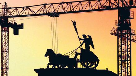 Unter Konstruktion: Für das Jahr 2012 stehen so einige Bauprojekte auf dem Plan, die das Gesicht der Stadt nachhaltig verändern werden.