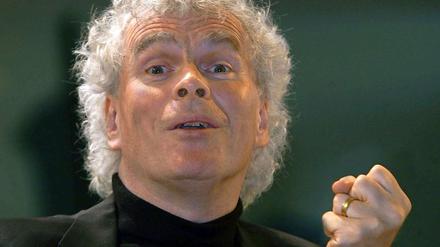 Simon Rattle, Chef der Berliner Philharmoniker. Foto: dpa