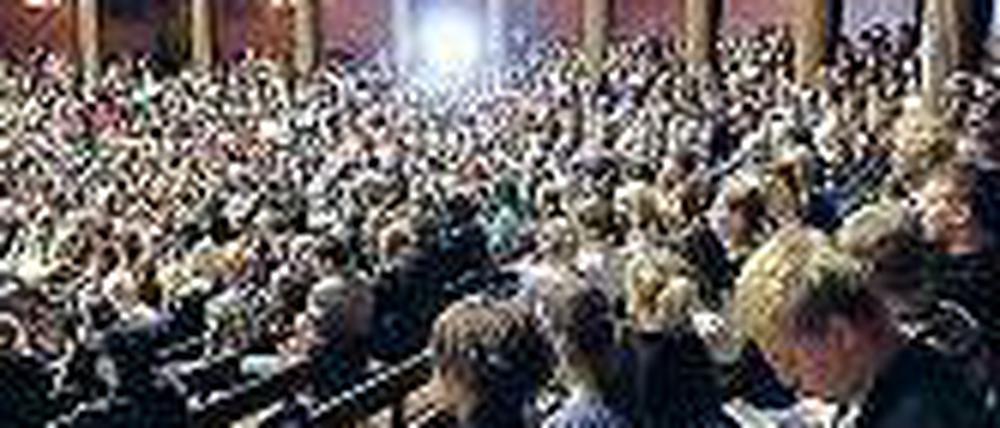 Teure Uni. Bis zu 15 600 Euro kostet das Studium in Schweden (hier Studierende in der Uni Uppsala).