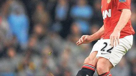 Dritter Frühling. Paul Scholes kehrte für ManU auf den Rasen zurück. Foto: AFP