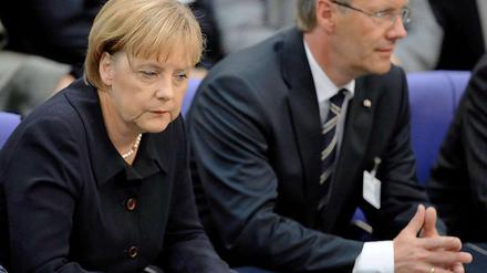 Angela Merkels Umfragewerte sind trotz der Affäre Wulff gut.