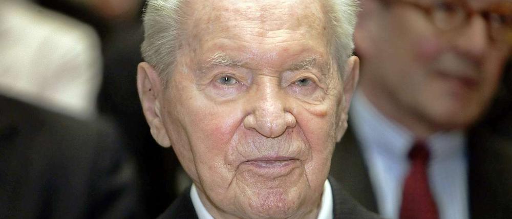 Unternehmer Werner Otto, aufgenommen am 01.07.2008 in Berlin.