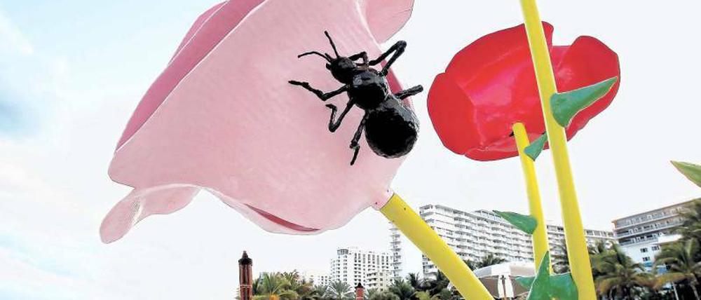 Dicker Brummer. In Miami präsentiert sich Kunst im öffentlichen Raum im XXL-Format. Foto: Reuters