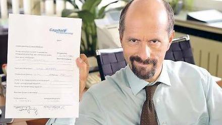Eine Urkunde und sogar eine Nebenrolle werden Fans versprochen, die in den Kinofilm mit Bernd Stromberg (Christoph Maria Herbst) investieren.