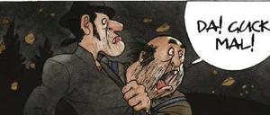 Grotesk: Eine Szene aus "Elende Helden".