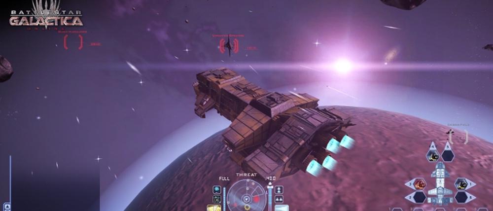 Szene aus "Battlestar Galactica Online"