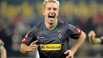 Musste lange auf ein Tor warten: der Gladbacher Mike Hanke.