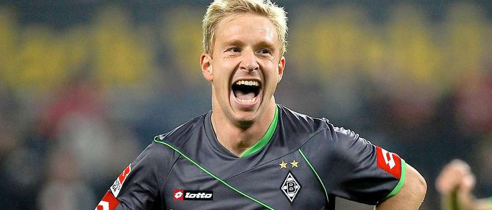 Musste lange auf ein Tor warten: der Gladbacher Mike Hanke.