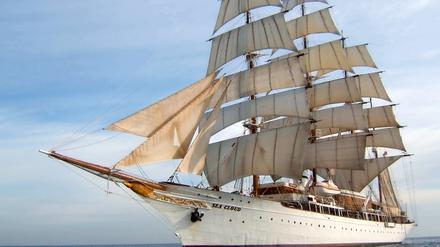 Volle Fahrt voraus! Die Sea Cloud beginnt ihre Transatlantikreise in Lissabon.