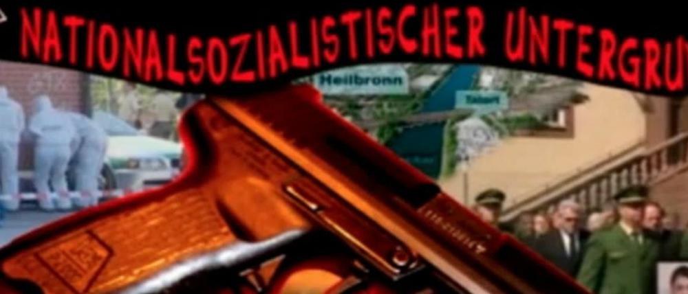 Screenshot aus dem Terror-Video der Neonazi-Zelle aus Jena.