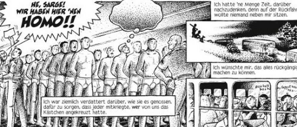 Klima der Angst: Eine Seite aus dem Buch.